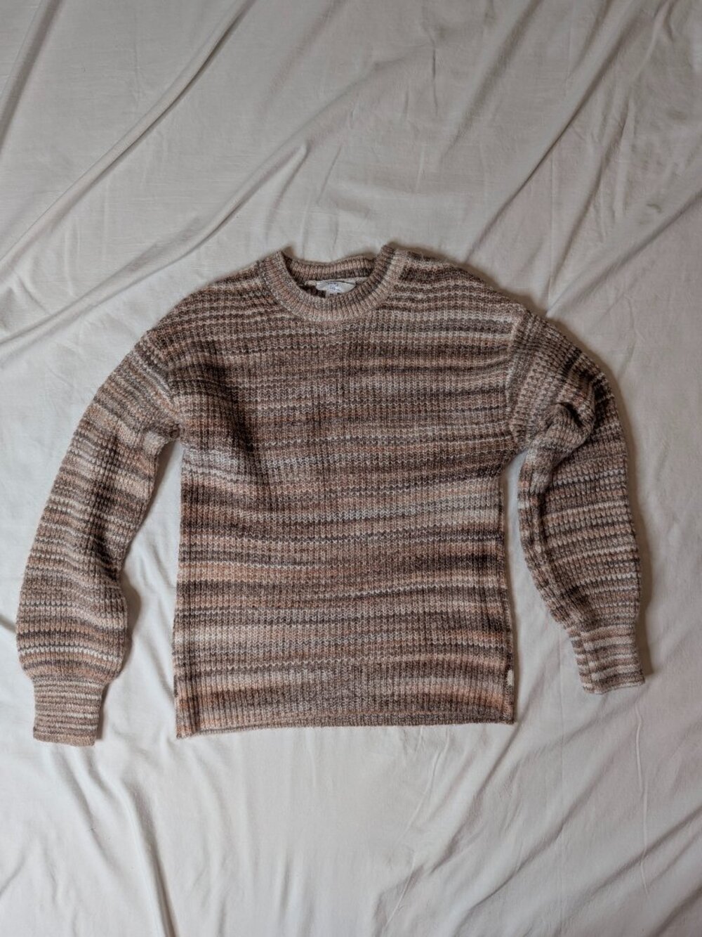 Time and Tru Womens Sweater, Mocha Splash, Size XS NWT